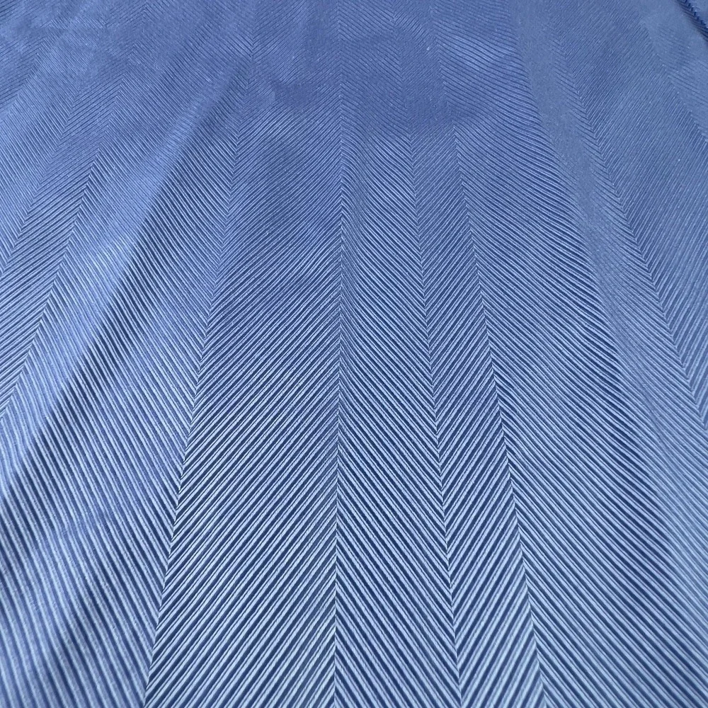 Robert Graham Shirt Mens 4XL/20 Blue Herringbone Dress Long Sleeve‎ Cotton